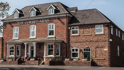 The Corbett Arms viewed from the road